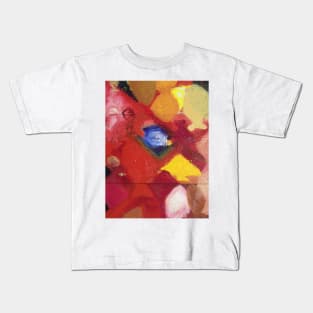 Impasto Triptych Side on Kids T-Shirt